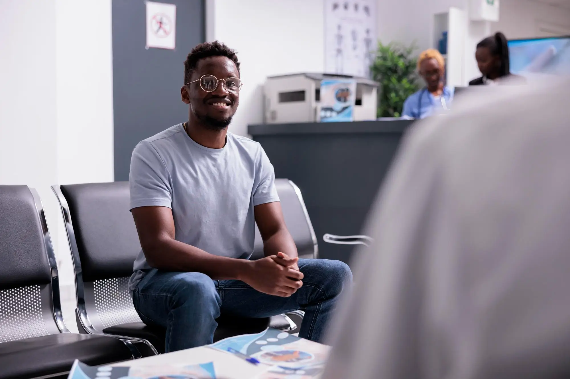 Man in clinic